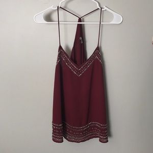 Angie Beaded Racerback Tank Top